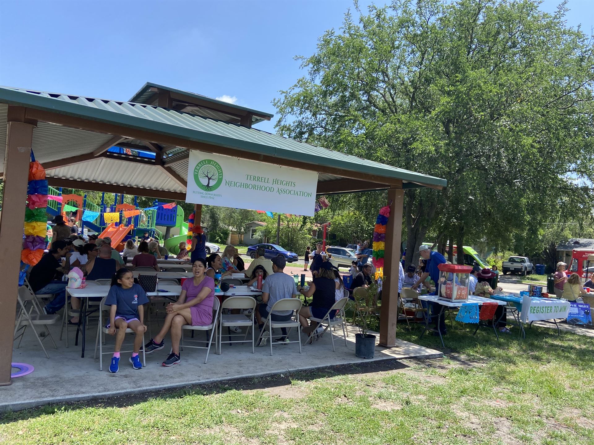 Terrell Heights resident at SpringFest 2023. Come celebrate Terrell Heights at our annual events like SpringFest.